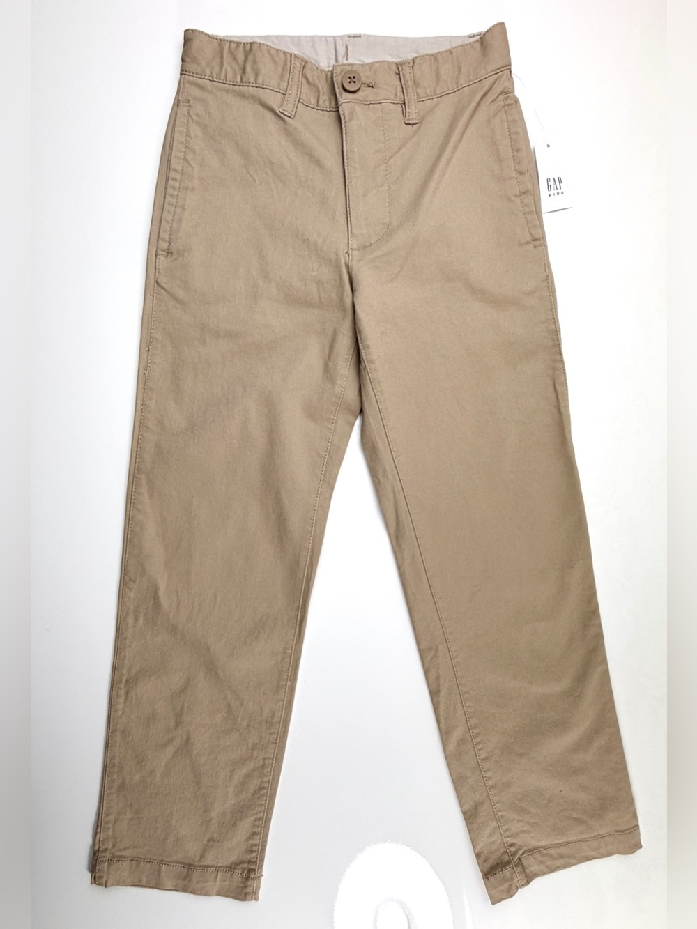 Gap Kids Tan Khaki Stretch Cotton Slim Fit Pants, Sz 8